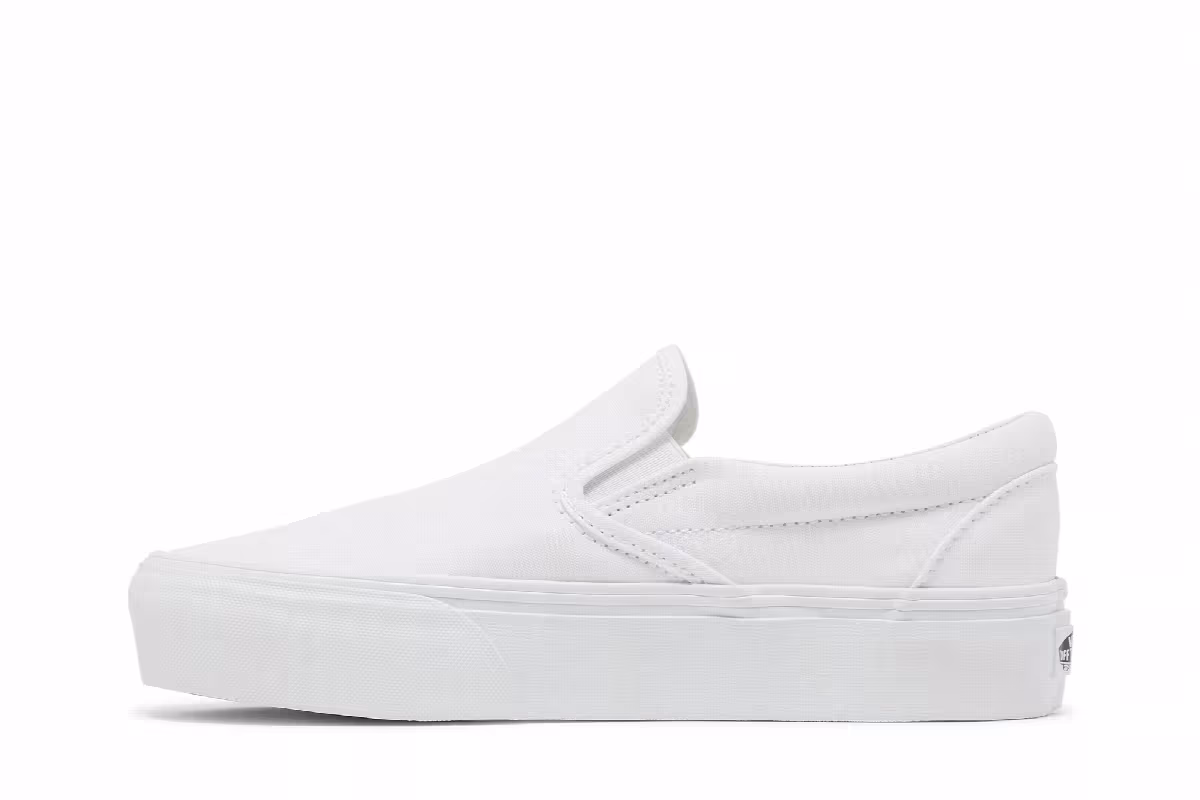 Vans Classic Slip-On Platform White, view 4