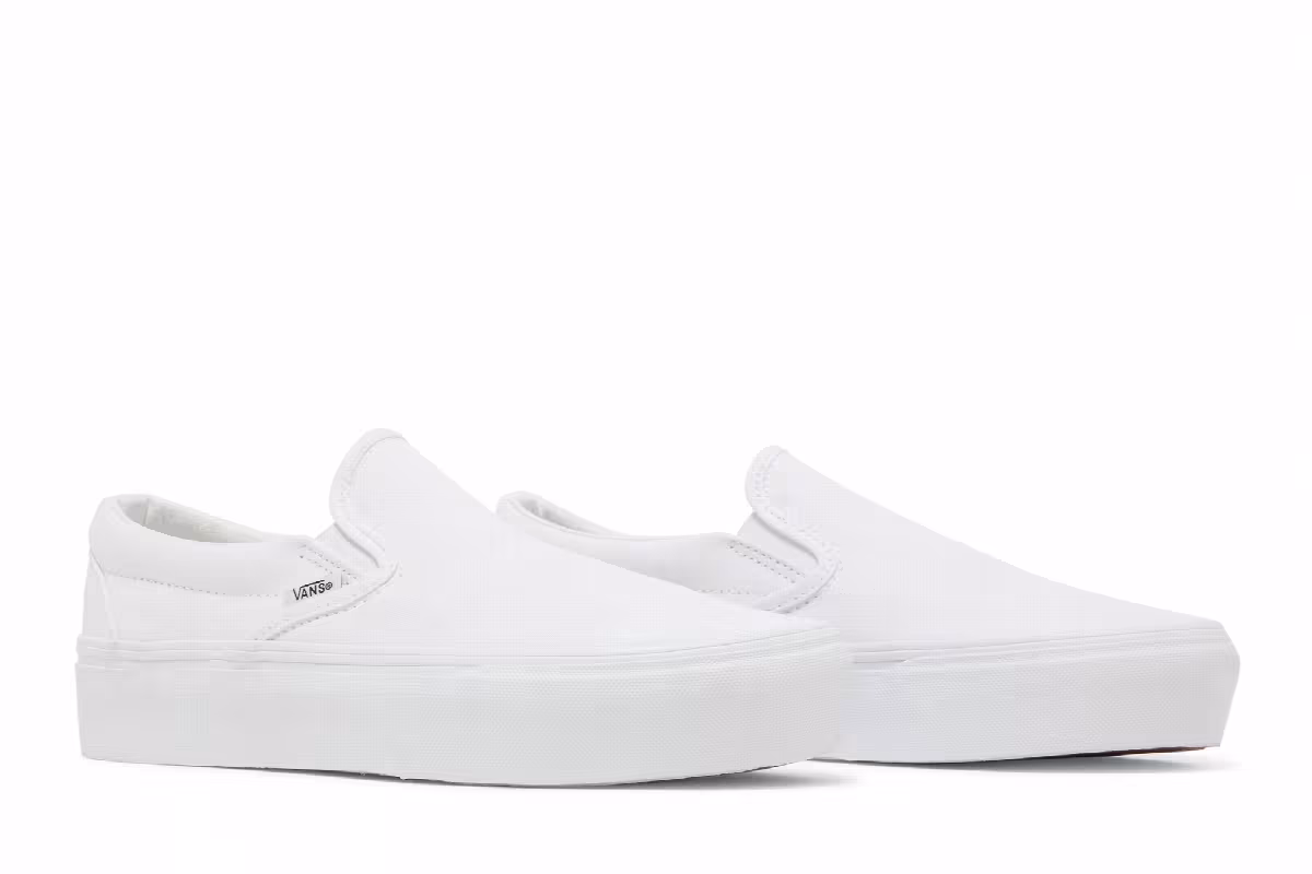 Vans Classic Slip-On Platform White, view 9