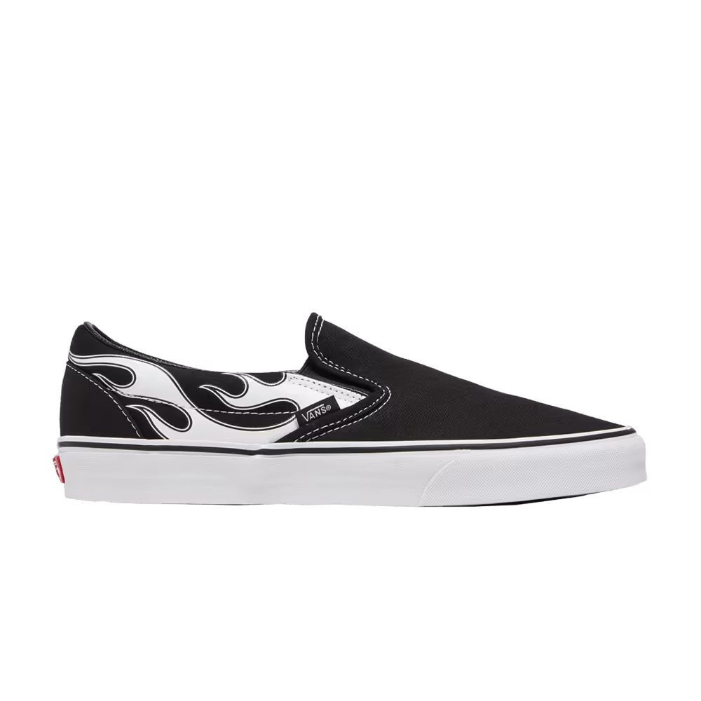 Vans Classic Slip-On Flame - Black White