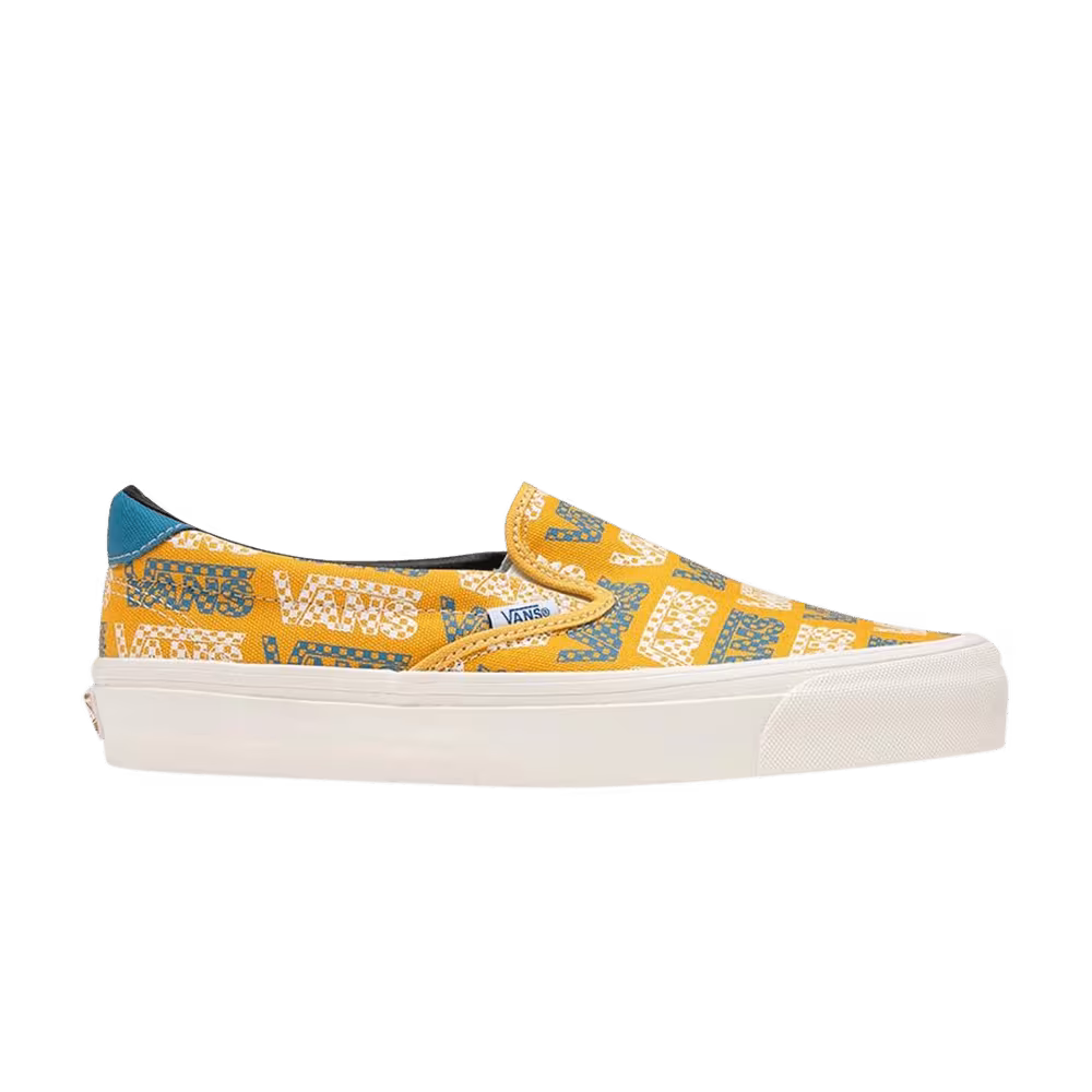Vans OG Slip-On 59 LX Logo Checkerboard - Golden Glow