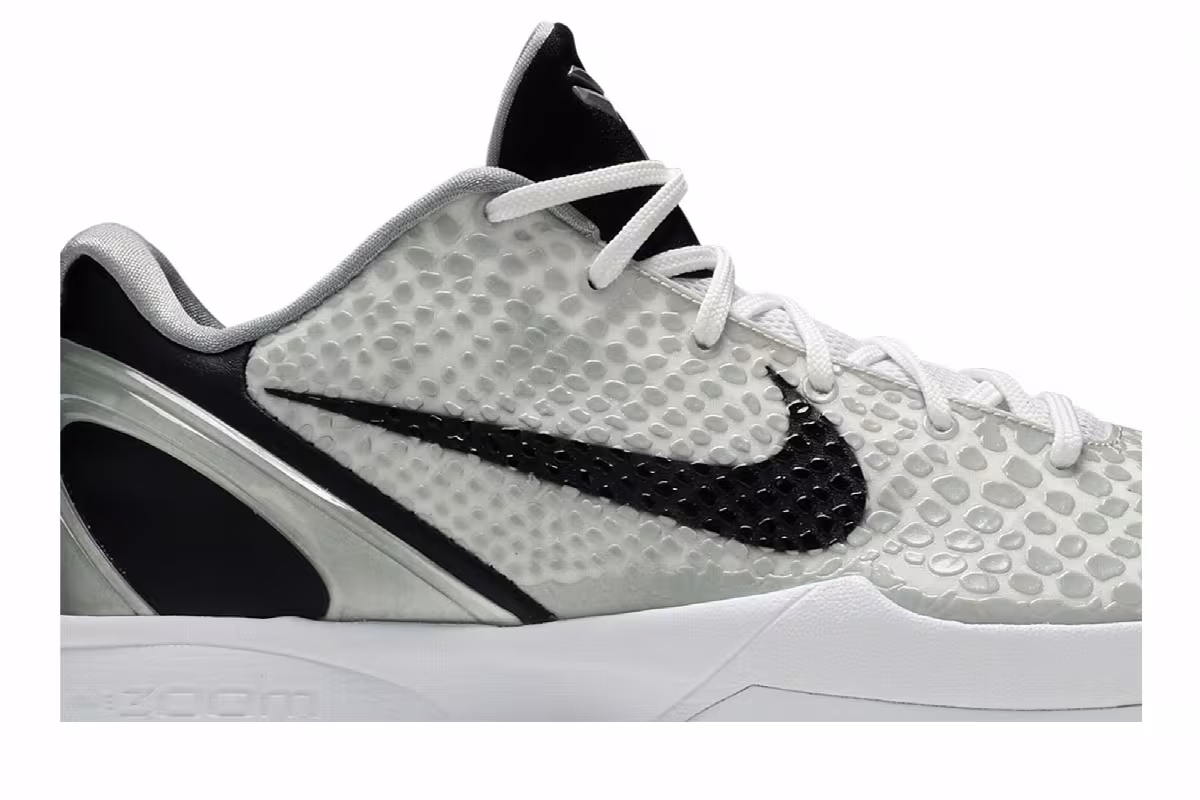 Nike Zoom Kobe 6 TB White Black, view 3