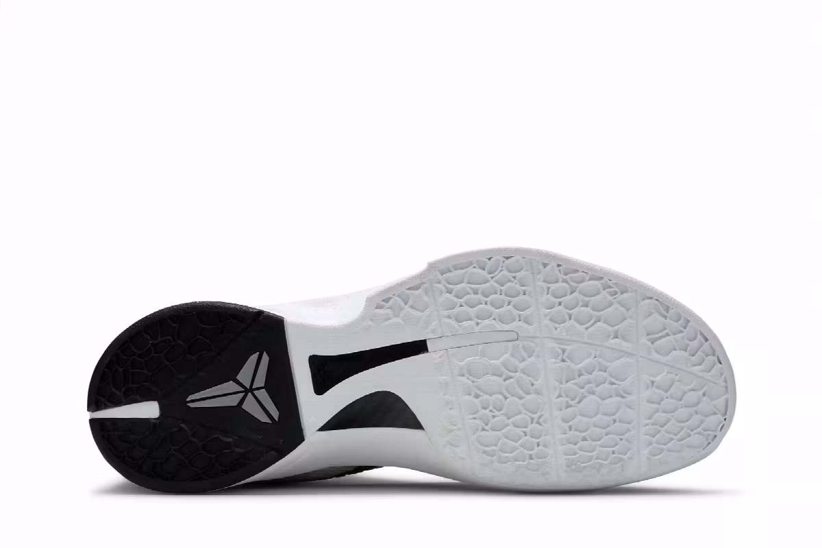 Nike Zoom Kobe 6 TB White Black, view 5