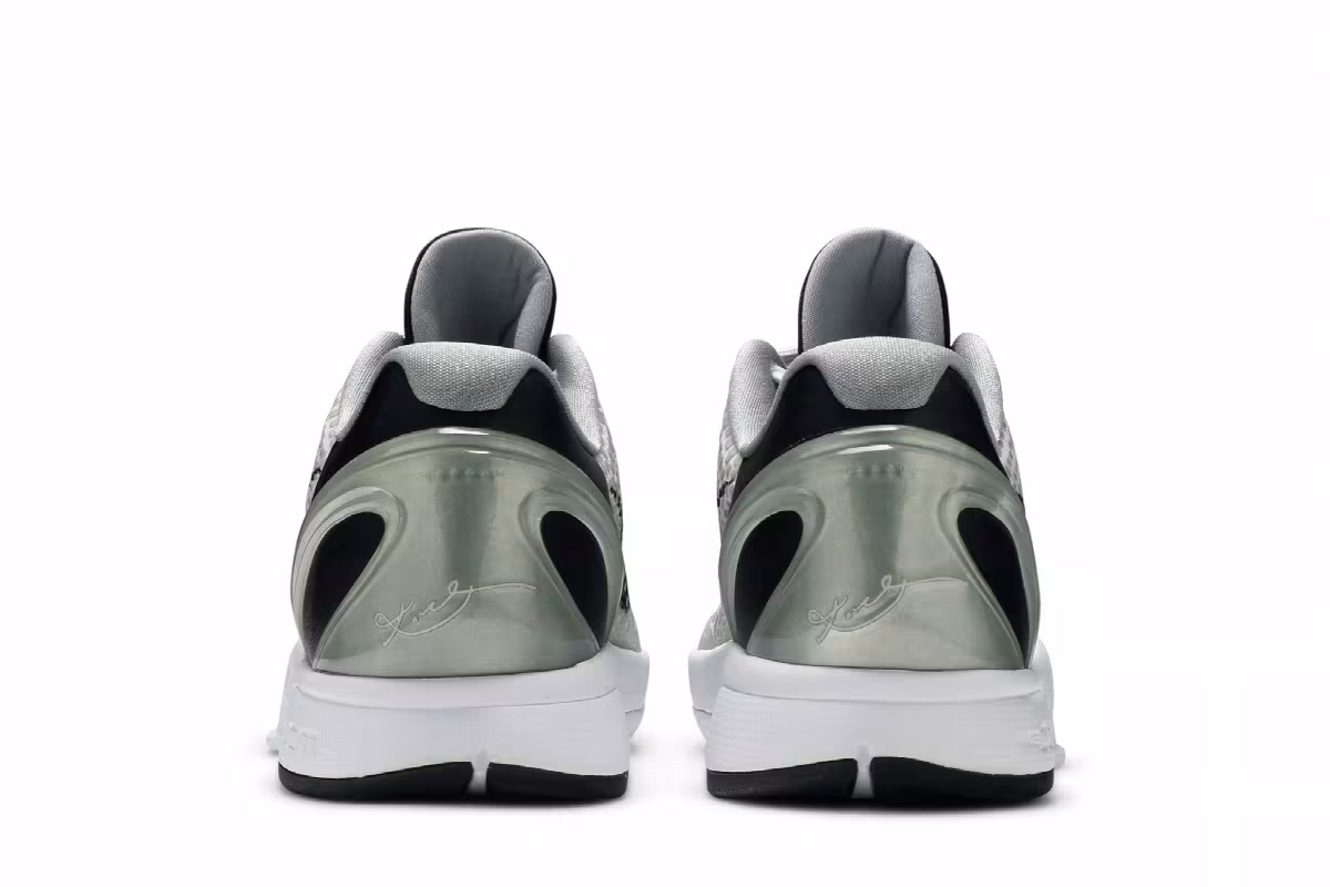 Nike Zoom Kobe 6 TB White Black, view 7