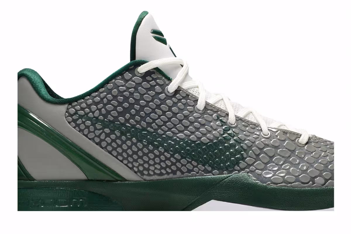 Nike Zoom Kobe 6 Medium Grey Gorge Green, view 3
