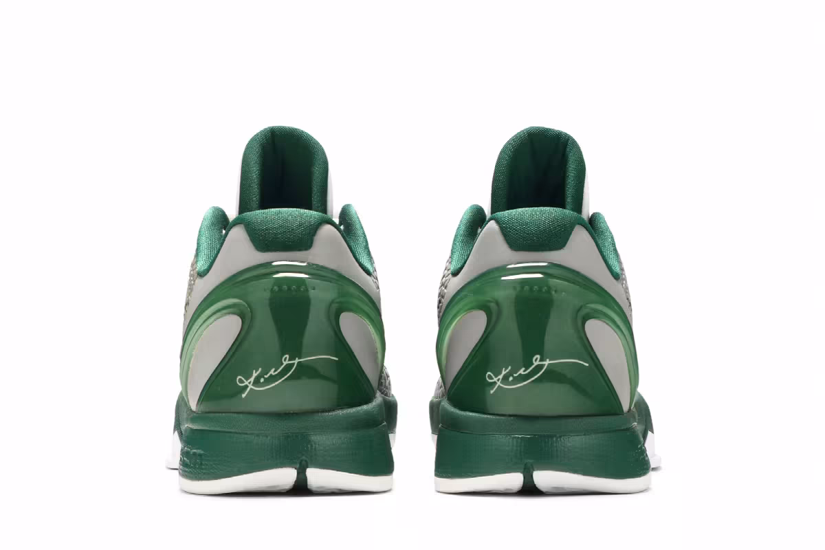 Nike Zoom Kobe 6 Medium Grey Gorge Green, view 7