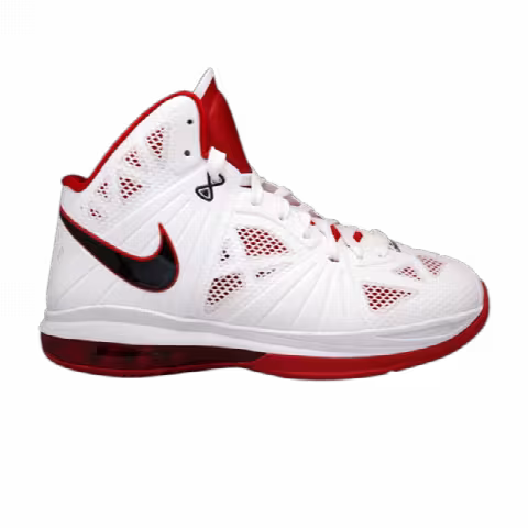 Nike LeBron 8 PS 'White Sport Red'