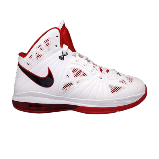 Nike LeBron 8 PS White Sport Red