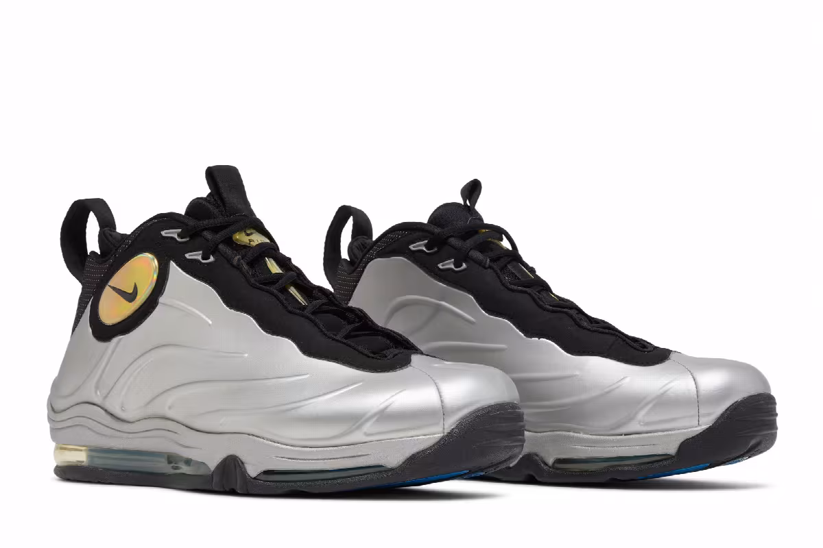 Nike Total Air Foamposite Max Metallic Silver 2011, view 9