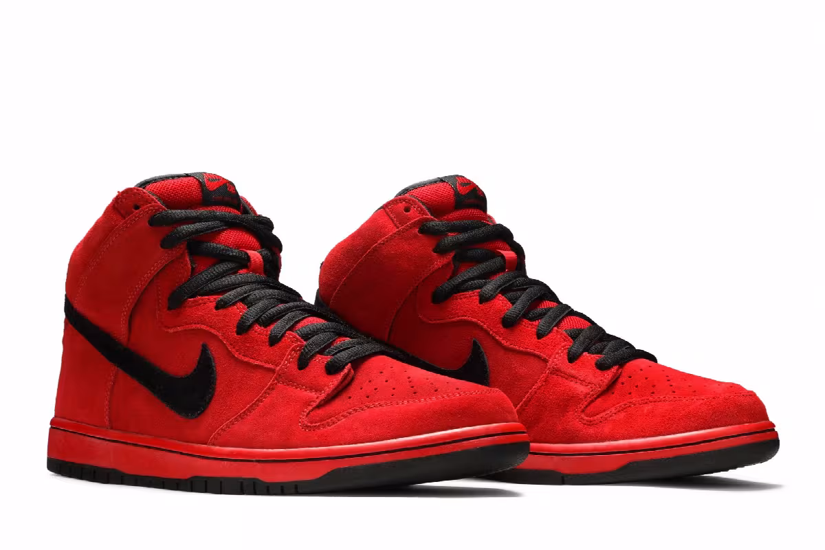 Nike Dunk High Pro SB Sport Red, view 9