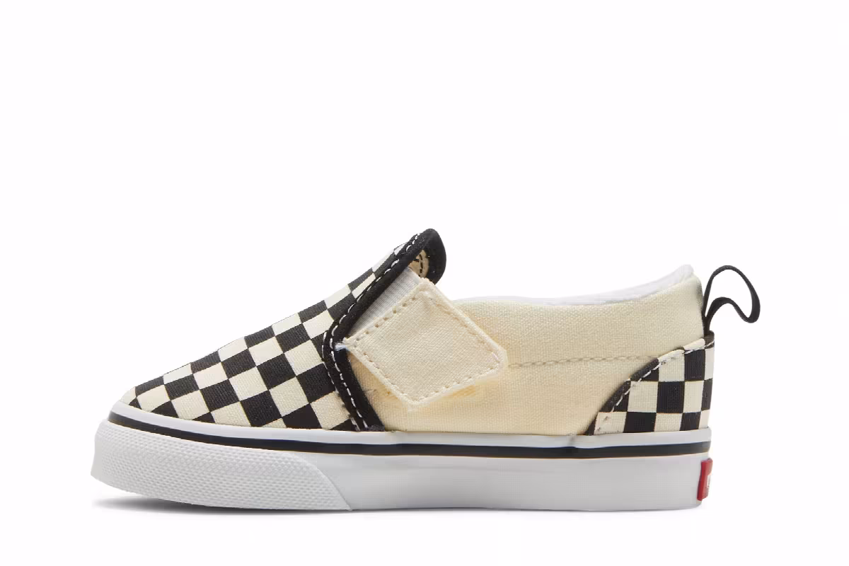 Vans Classic Slip-On V TD Checkerboard - Black White, view 4