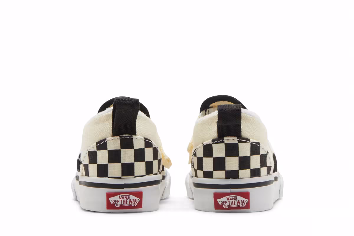 Vans Classic Slip-On V TD Checkerboard - Black White, view 7
