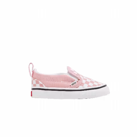 Vans Slip-On Velcro Toddler 'Powder Pink Checkerboard'