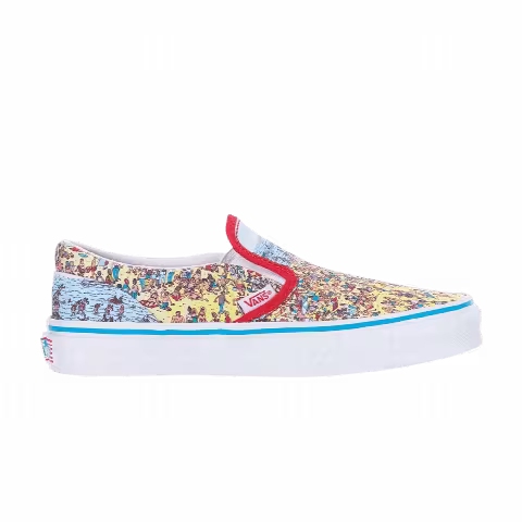 Where's Waldo? x Vans Classic Slip-On Kids 'Find Steve'