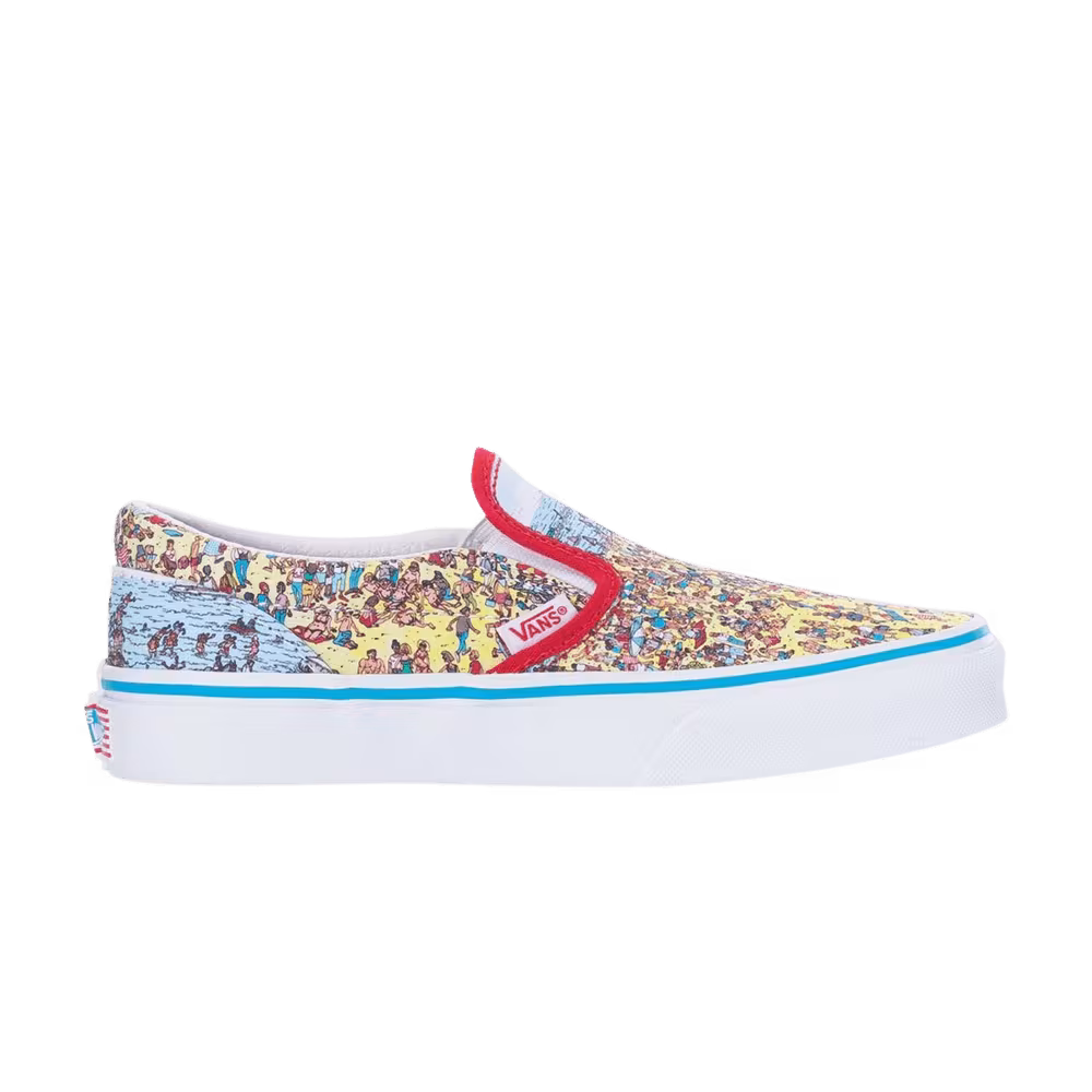 Where's Waldo? x Vans Classic Slip-On Kids Find Steve