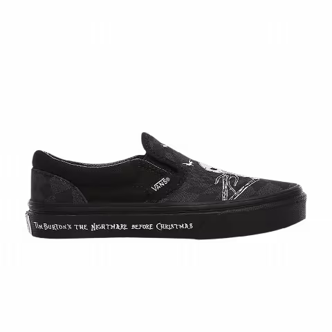 Vans The Nightmare Before Christmas x Classic Slip-On Kids 'Glow in the Dark - Jack Skellington'