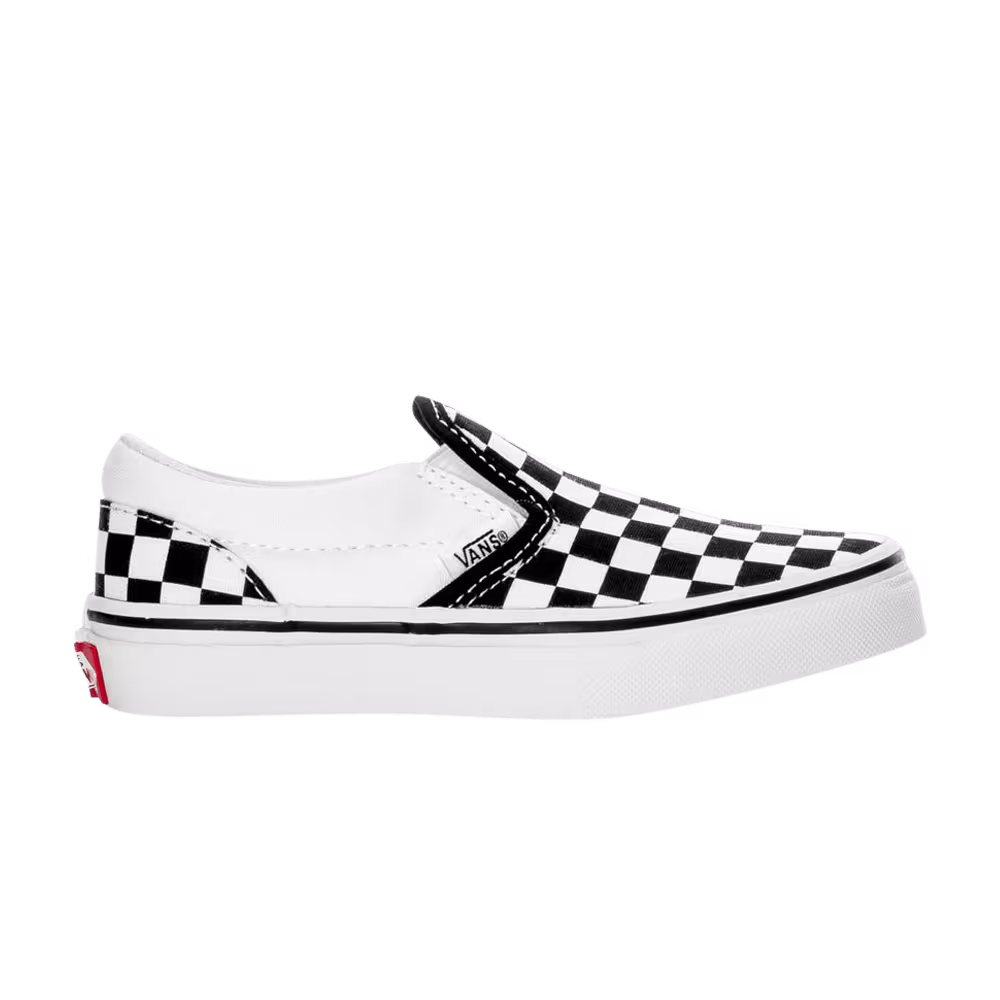 Vans Slip-On Little Kids Checkerboard Black White