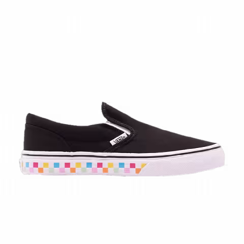 Vans Classic Slip-On GS 'Rainbow Checkerboard Sole'