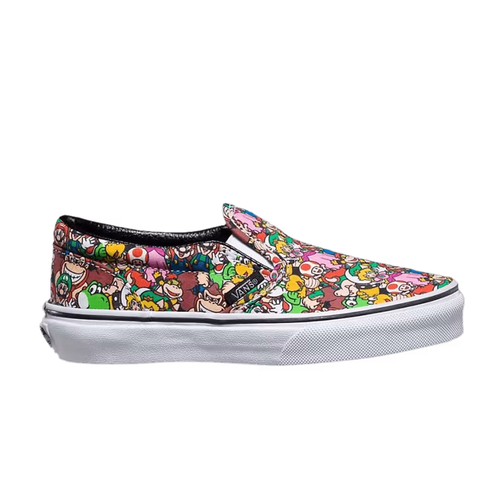 Nintendo x Vans Classic Slip-On Kids Super Mario Bros