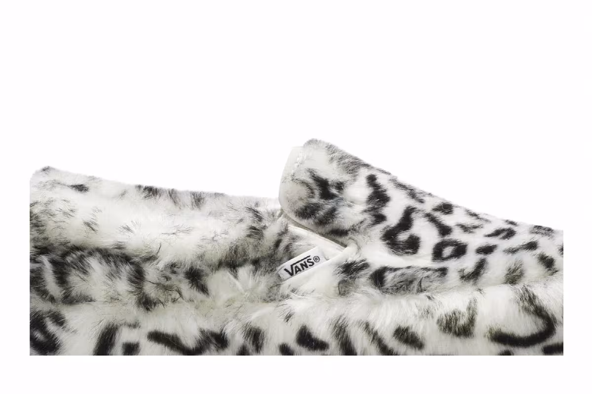 Sandy Liang x Vans Women's Classic Slip-On Platform Fuxxy Leopard, view 3