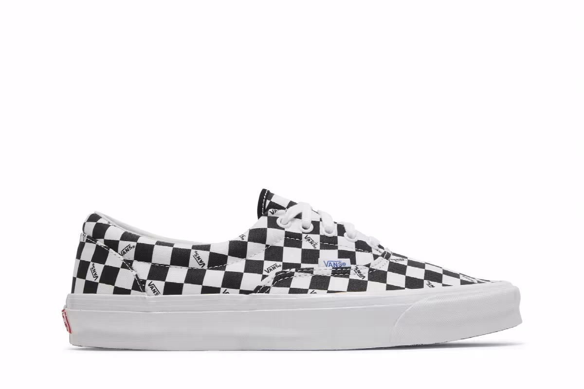 Vans OG Era LX Checkerboard Logo - Black, view 2