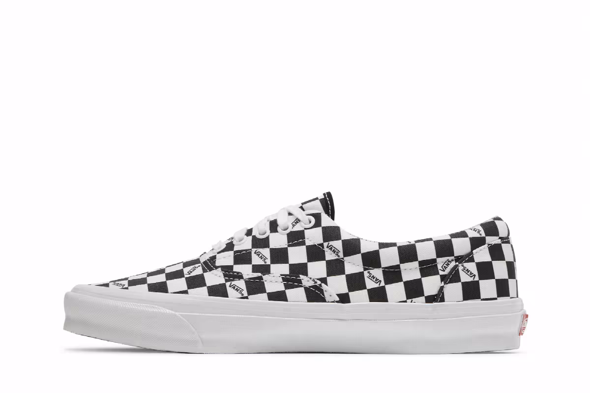 Vans OG Era LX Checkerboard Logo - Black, view 4