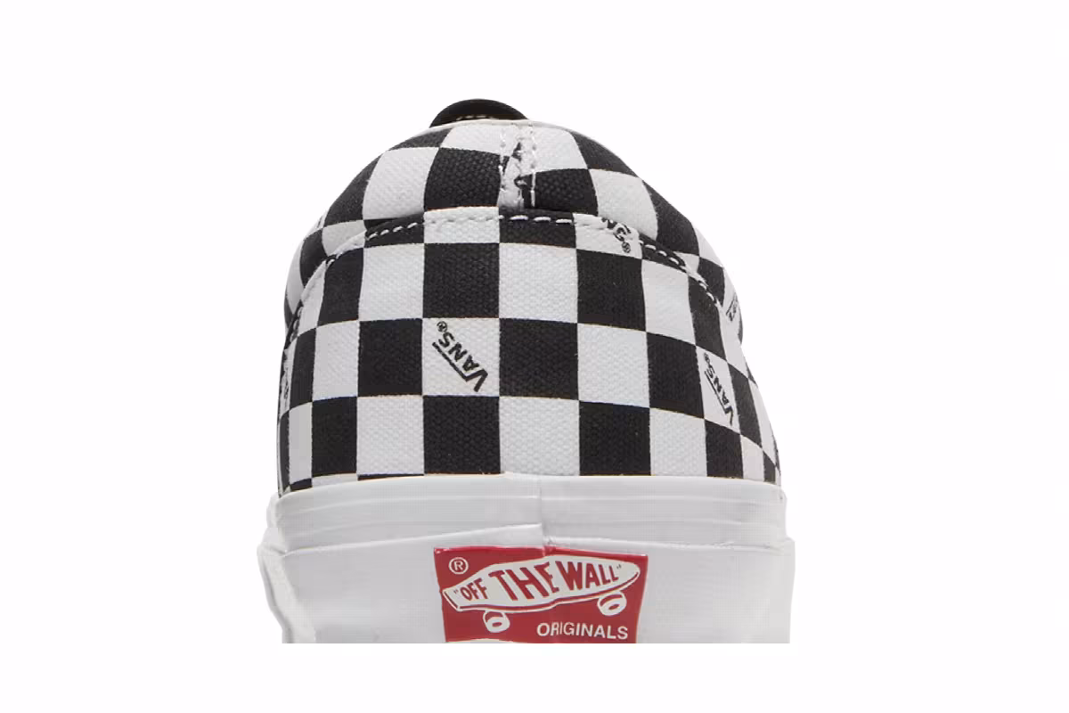 Vans OG Era LX Checkerboard Logo - Black, view 8