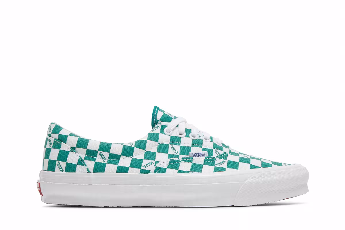 Vans OG Era LX Checkerboard Logo - Cadmium Green, view 2