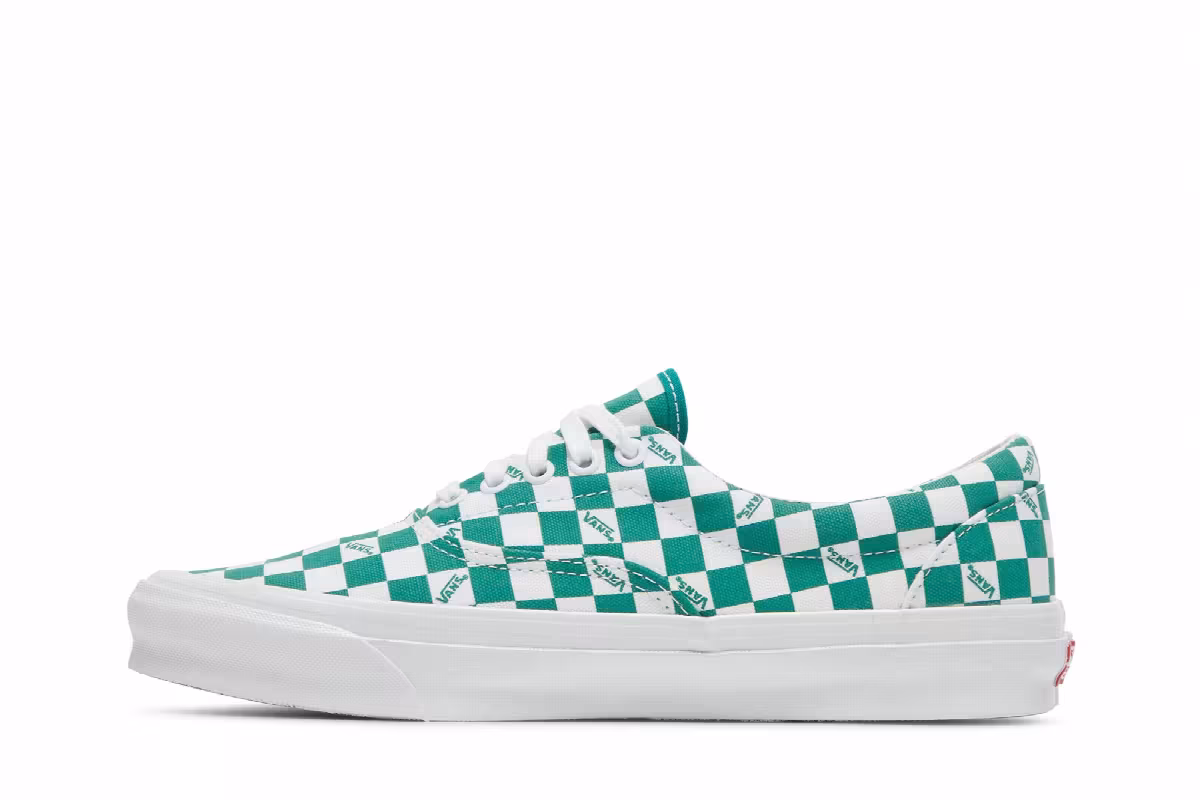 Vans OG Era LX Checkerboard Logo - Cadmium Green, view 4