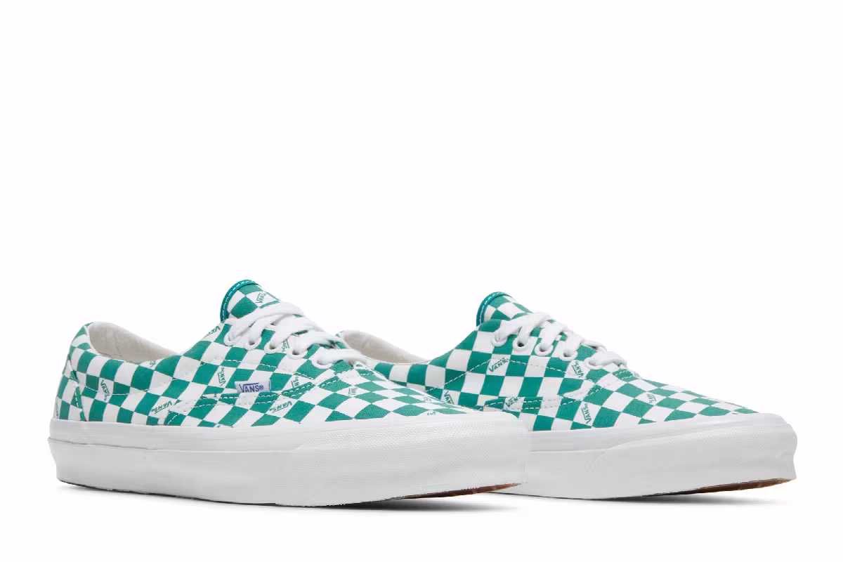 Vans OG Era LX Checkerboard Logo - Cadmium Green, view 9