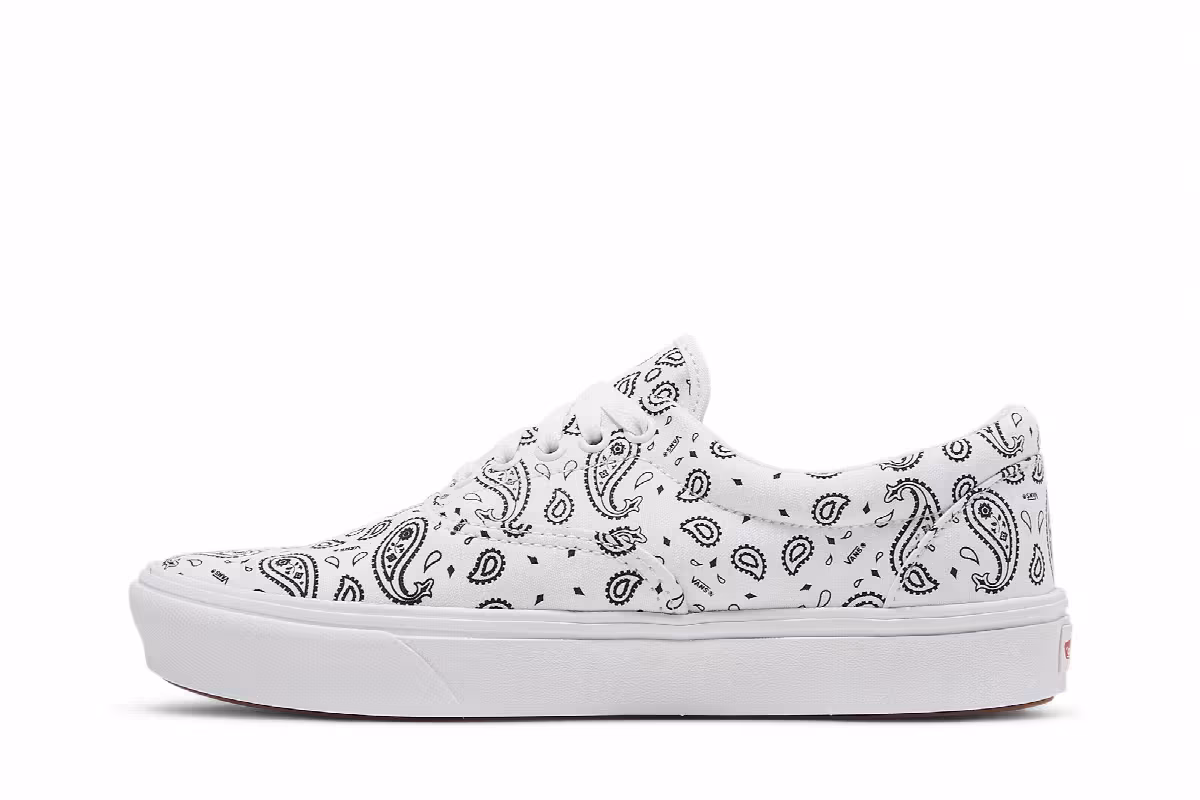 Vans ComfyCush Era Paisley - White, view 4
