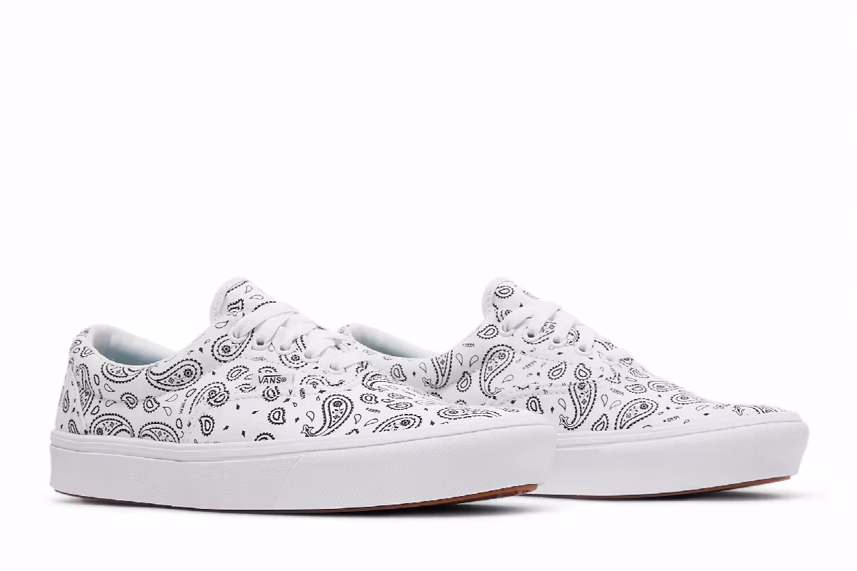 Vans ComfyCush Era Paisley - White, view 9
