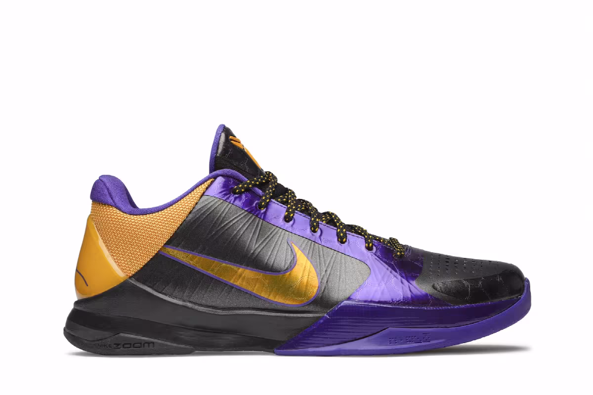 Nike Zoom Kobe 5 Lakers Away, view 2