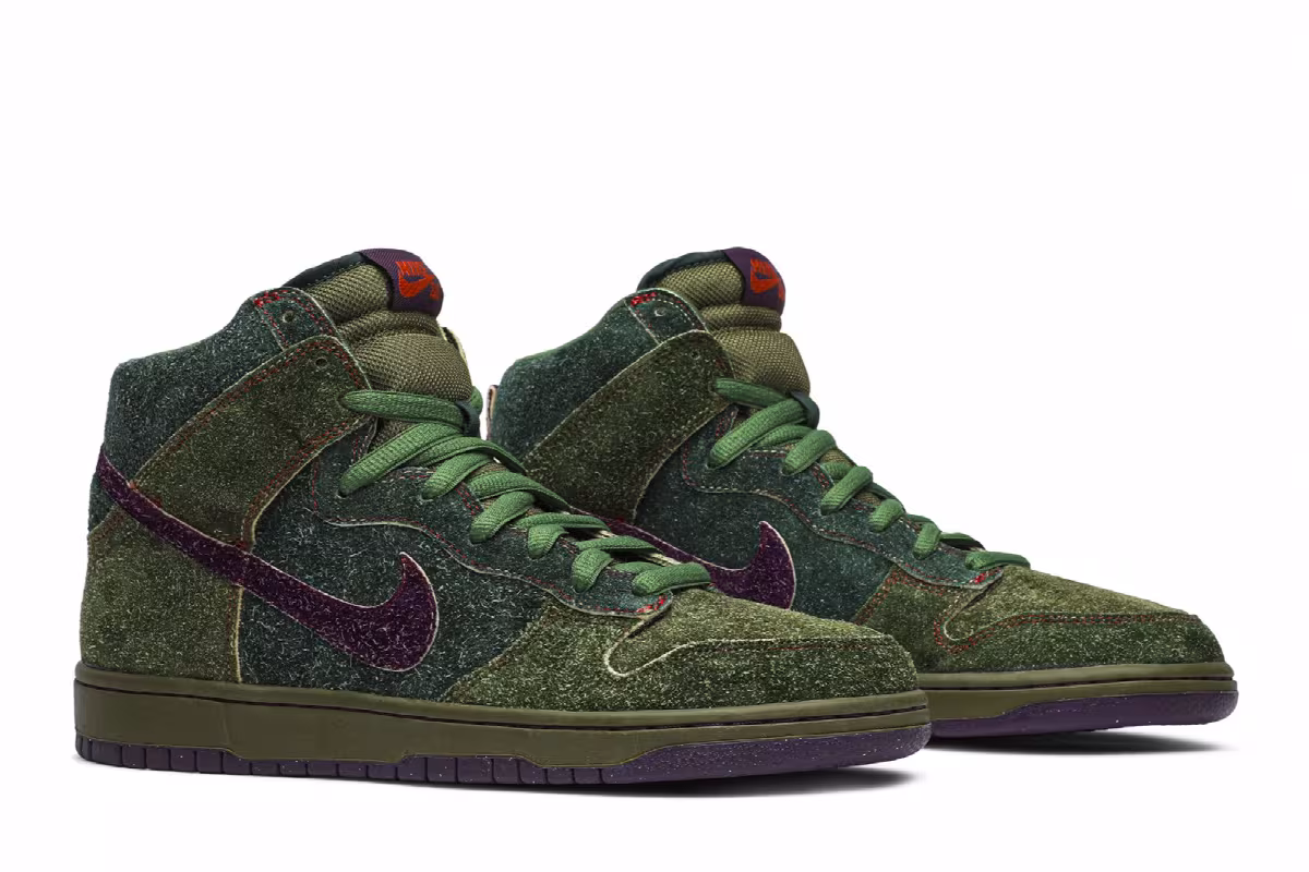 Nike Dunk High Premium SB skunk, view 9
