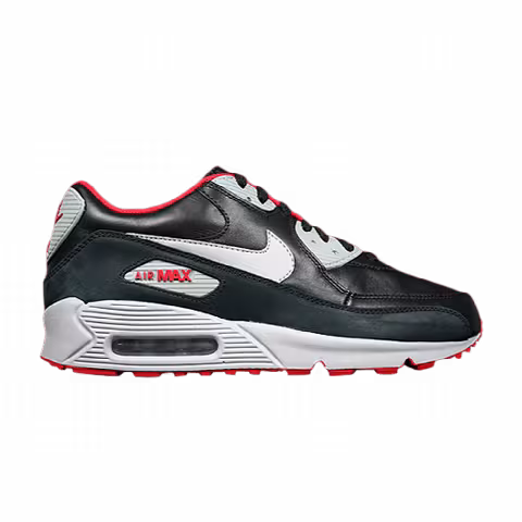 Nike Air Max 90 Premium 'Black Matte Silver Red'