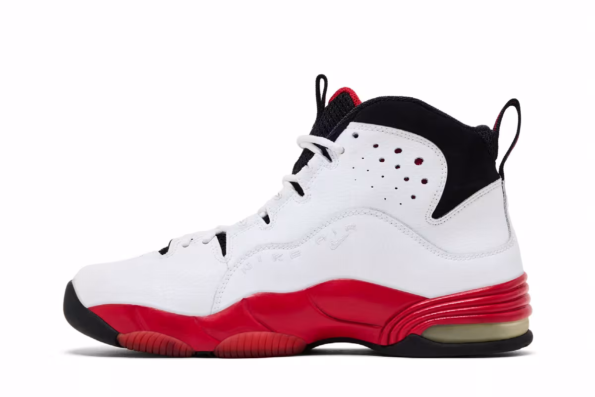 Nike Air Penny 3 GS White Varsity Red, view 4