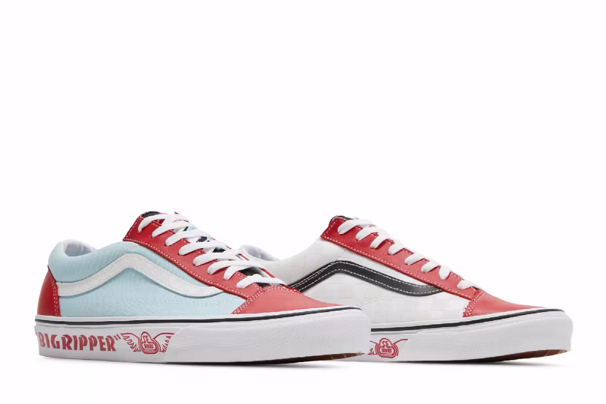 SE Bikes x Vans Style 36 Big Ripper - Red Plume Reflective, view 9