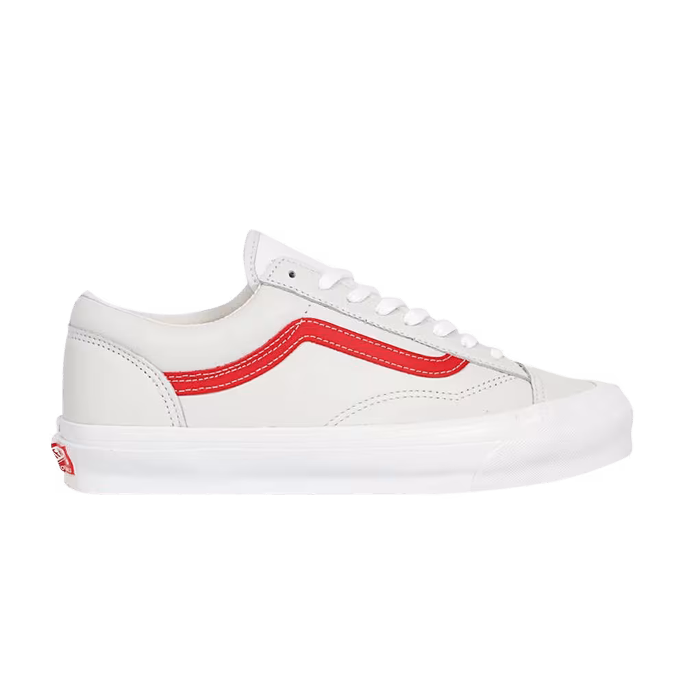 Vans OG Style 36 LX True White Red