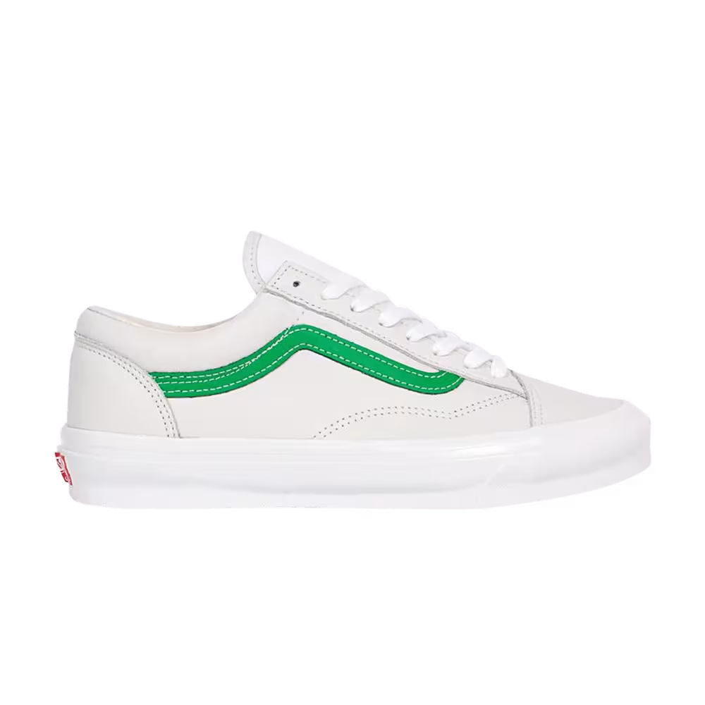 Vans OG Style 36 LX True White Green