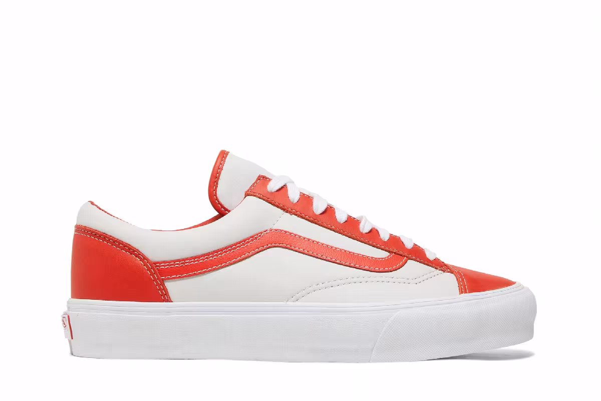 Vans Style 36 VLT LX White Orange, view 2