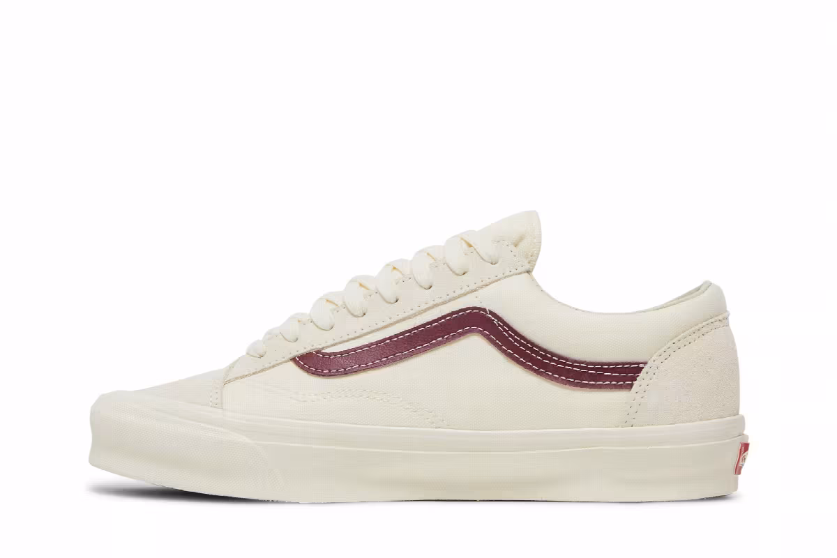 Vans OG Style 36 LX Classic White Pomegranate, view 4
