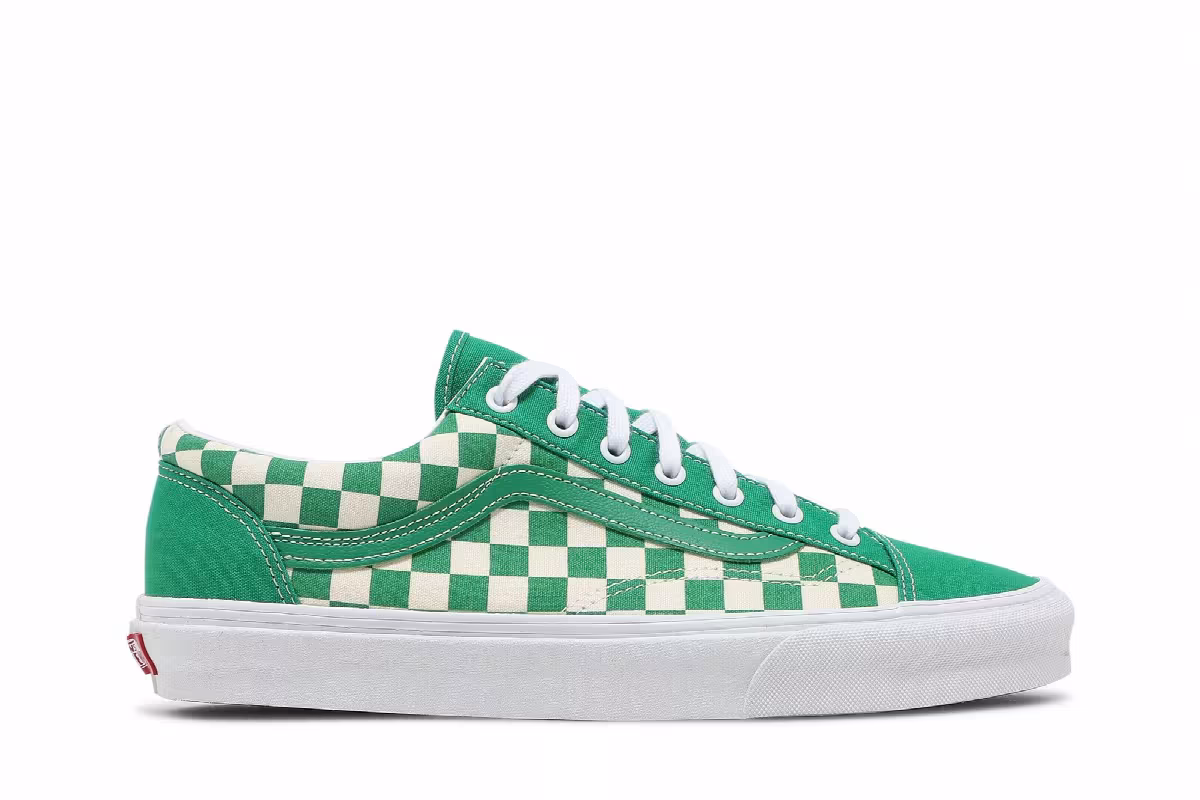 Vans Style 36 Jolly Green Checkerboard, view 2