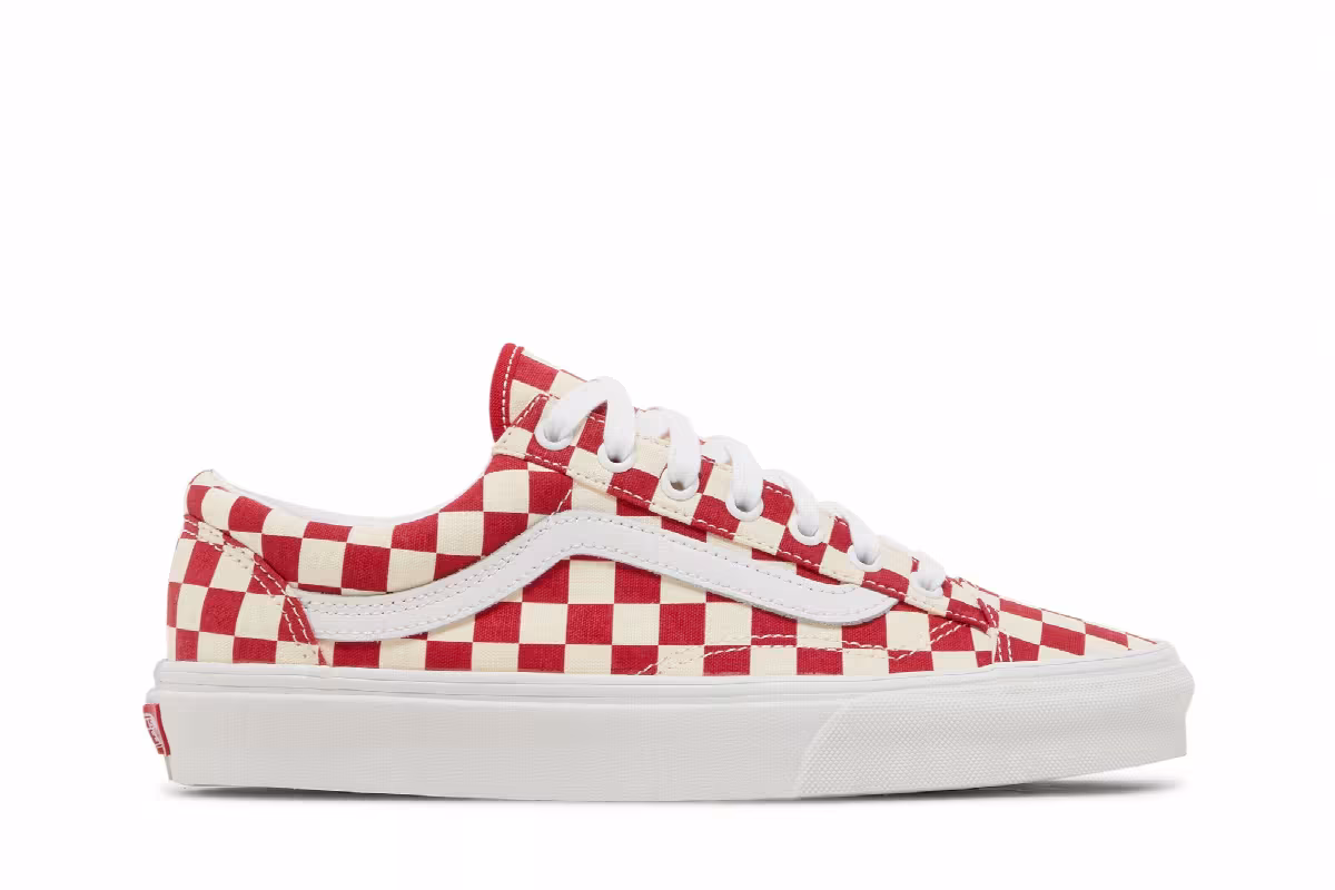 Vans Style 36 Checkerboard - Racing Red, view 2