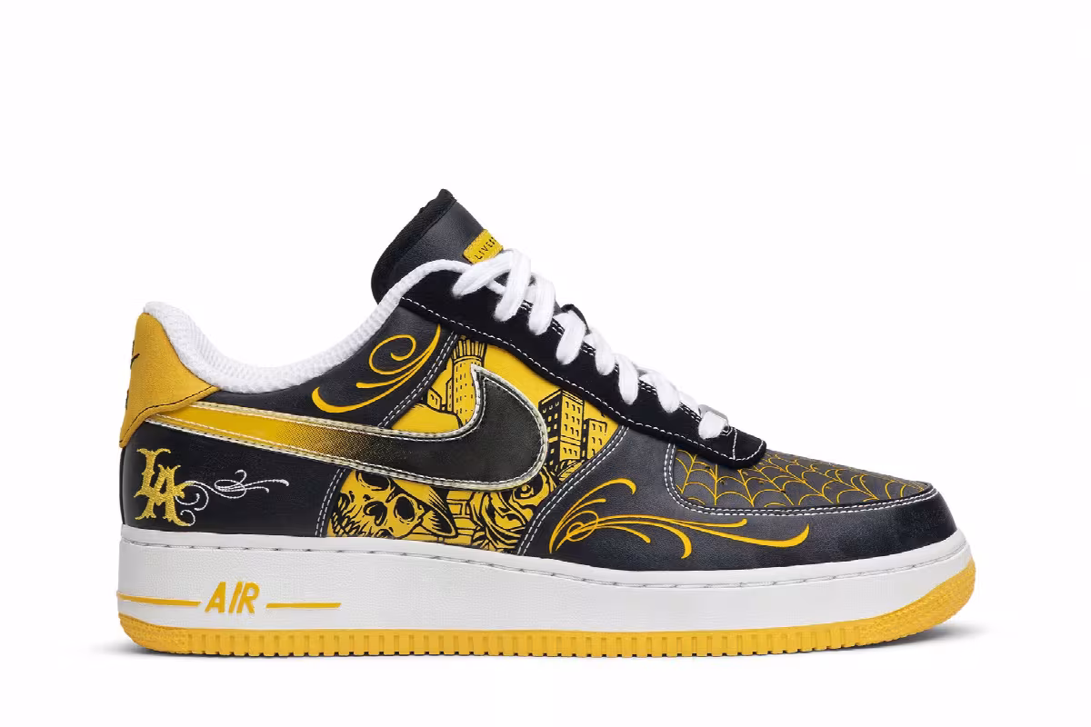 Nike Livestrong x Air Force 1 Low Supreme TZ LAF Mr. Cartoon, view 2