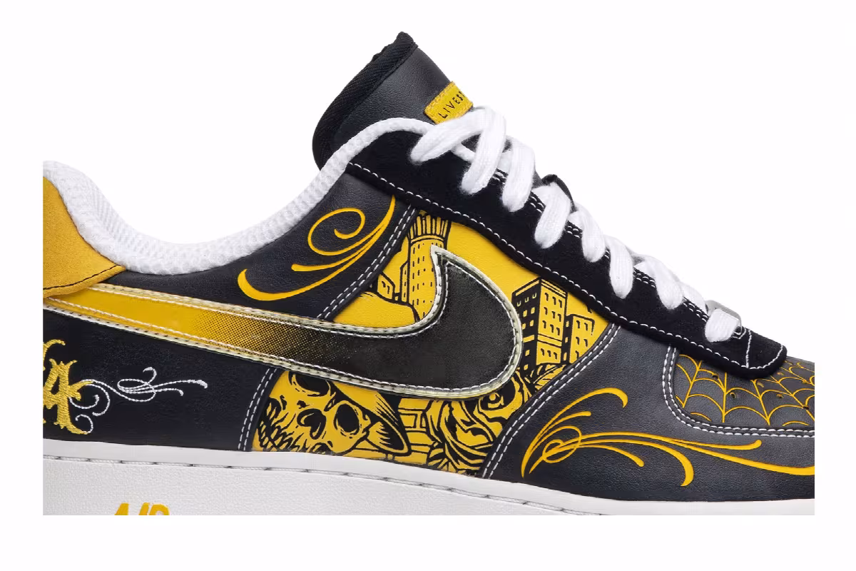 Nike Livestrong x Air Force 1 Low Supreme TZ LAF Mr. Cartoon, view 3