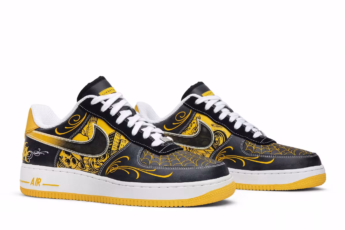 Nike Livestrong x Air Force 1 Low Supreme TZ LAF Mr. Cartoon, view 9