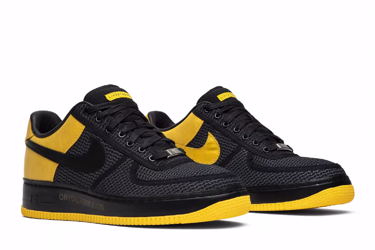 Undefeated x Livestrong x Nike Air Force 1 Low Supreme Livestrong, view 9