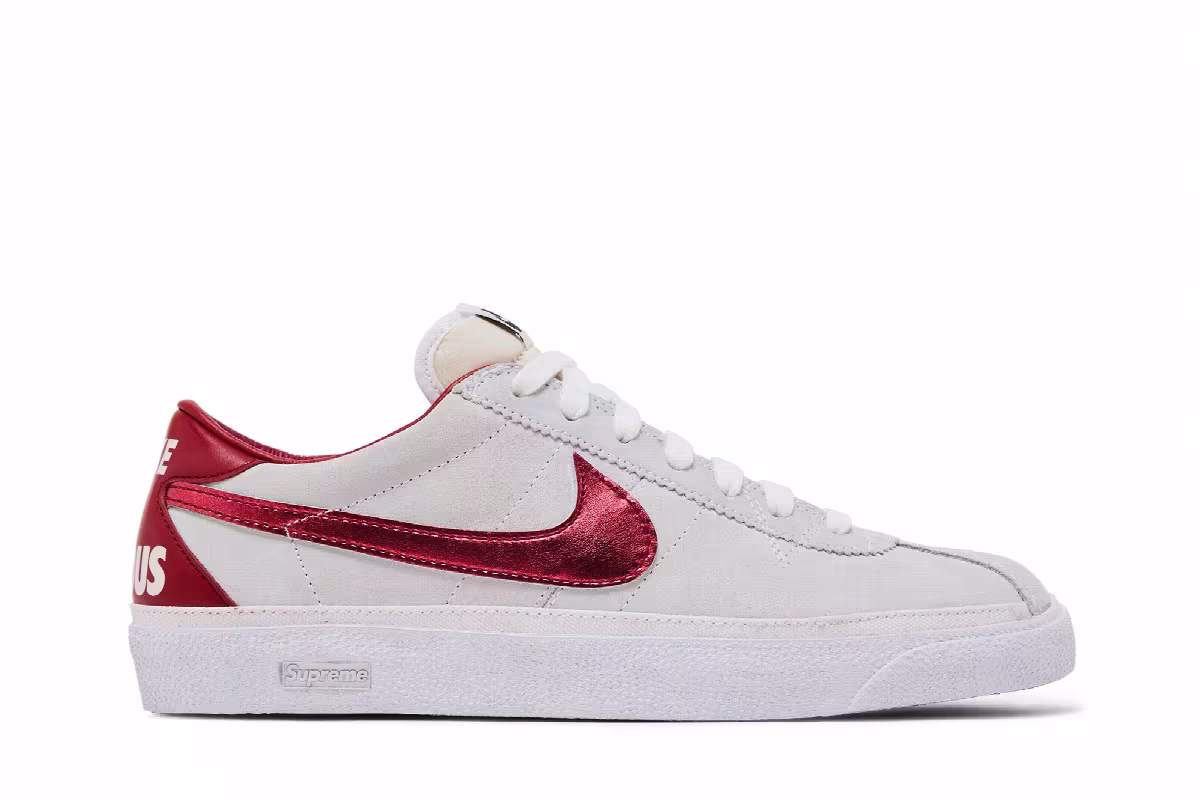 Supreme x Nike Zoom Bruin SB White, view 2