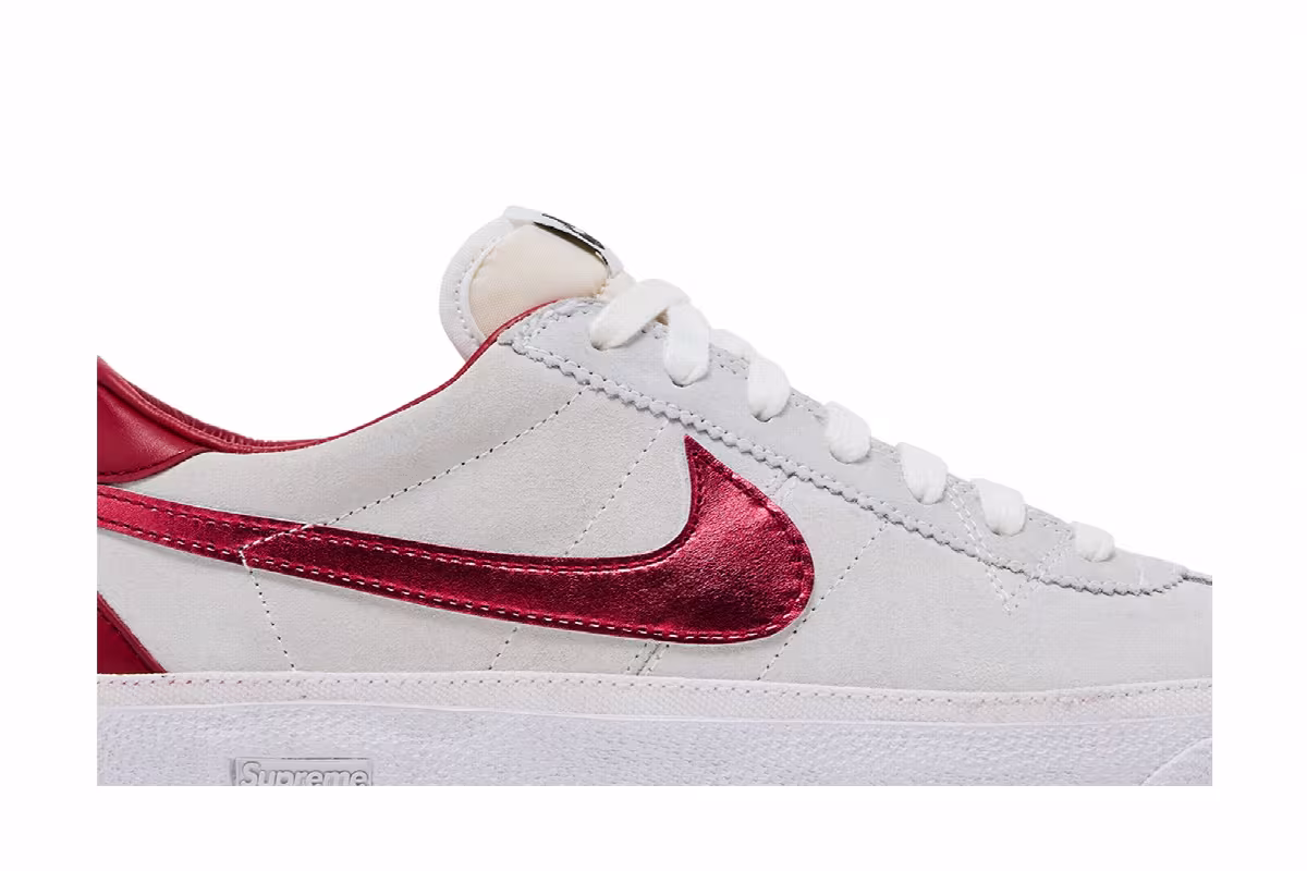 Supreme x Nike Zoom Bruin SB White, view 3