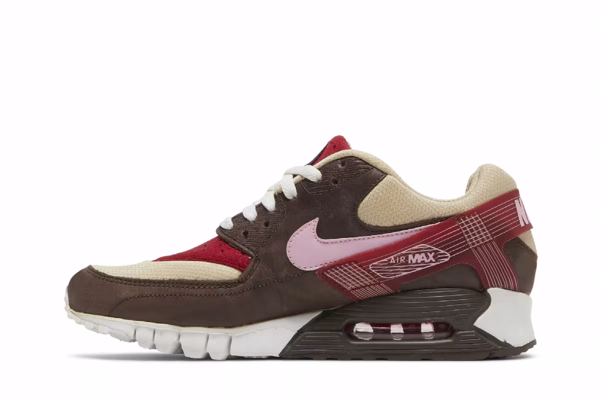 DQM x Nike Air Max 90 Current Huarache PRM DQM Bacon, view 4