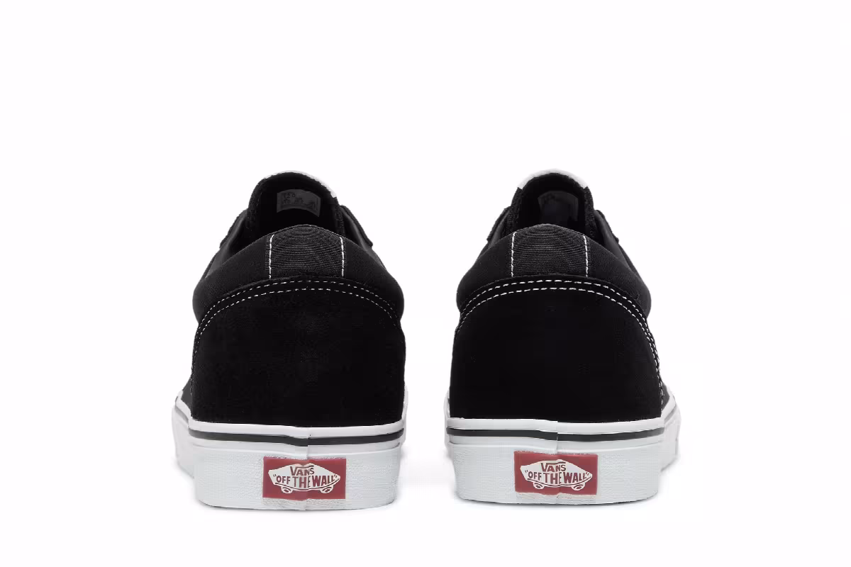 Vans Ward Suede Canvas Black White, view 7